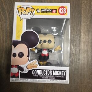 Funko Conductor Mickey Vinyl Figure - Black, Red, Yellow